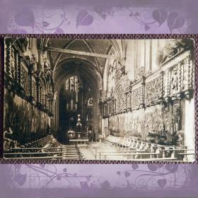 Антикварная открытка "Кёльн. Церковь Св. Гереона. Интерьер". Германия