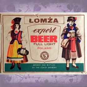 Этикетка. Пиво "Lomza" (Польша)