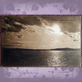 Антикварная открытка "Транос. Озеро Сомменс". Швеция