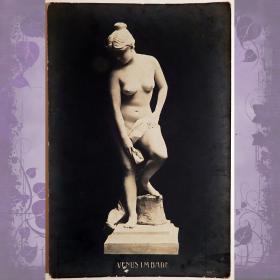 Антикварная открытка "Венера в ванной"