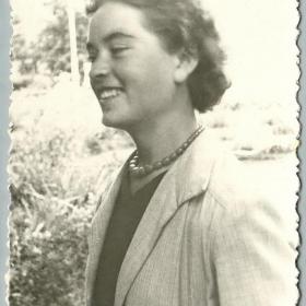 Фото СССР Портрет девушки 1956 г.
