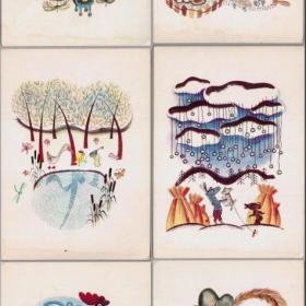 Комплект открыток "Сказки" Г.Цыферов (ил.В.Чижикова) Советский художник 1977 