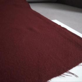  Ткань шерсть тонкая цвет марсала креповое переплетение отрез винтаж СССР 148 см на 1,50 м креп 
