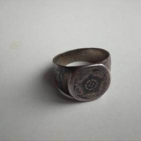 перстень кольцо винтаж серебро серебряное 875 проба размер 19  