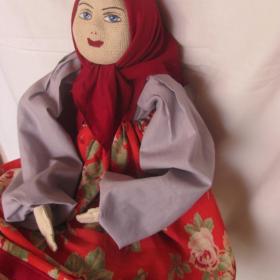 Артельная кукла 20-30-х годов современная реплика из винтажных материалов 
