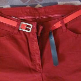 Брюки женские красные джинсы хлопок 