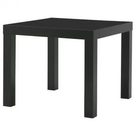 Столик ЛАКК ИКЕА (LACK IKEA), 55x55 см, журнальный столик, черный