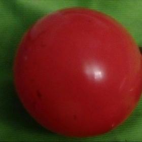 елочная игрушка- красный шар,10см,30-40 е годы