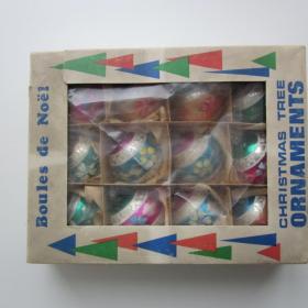 Французский набор шаров елочные игрушки СССР