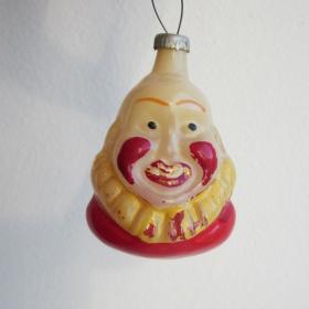 Голова клоуна елочная игрушка СССР