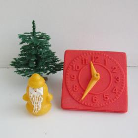 Дед Мороз, елочка, часики маленькие игрушки СССР