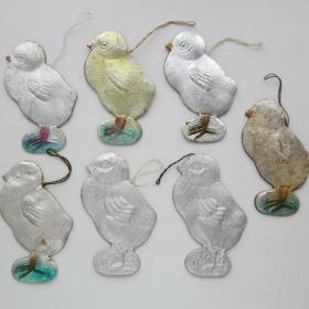  Картонажные Елочные игрушки СССР  цыпленок