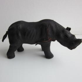 Носорог игрушка из папье маше 50-е года