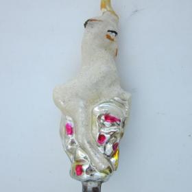 Козлик Серебрянное копытце елочная игрушка СССР в реставрацию