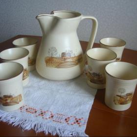 Винтажный набор керамической посуды "KIL", Югославия.