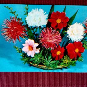 Композиция из цветов. Б.Кручко  1983 г.