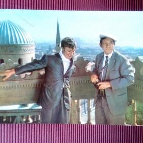 Кадр из фильма "Бриллиантовая рука". А. Миронов и Ю. Никулин. 70-е годы.