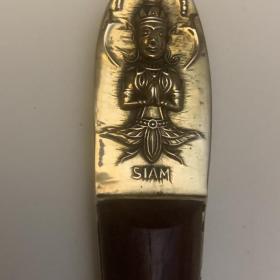Винтаж Красивый нож 21 см Будда Siam Thailand