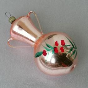 Елочная игрушка Кувшин, стекло СССР 