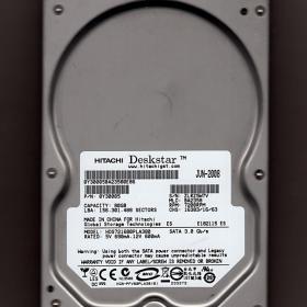 Жесткий диск HDD Hitachi Deskstar 80 Gb SATA 3,5 дюйма