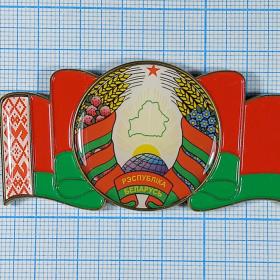 Беларусь Белоруссия достопримечательности магнит металл сувенир герб флаг геральдика символы