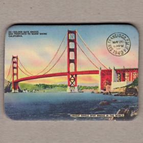 Магнит сувенирный. Сан-Франциско, San Francisco, Golden Gate Bridge, largest