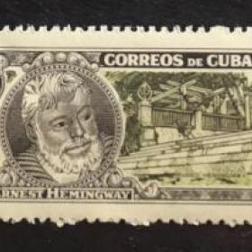 Марки 3 шт. Хемингуэй. Куба 1963 г.