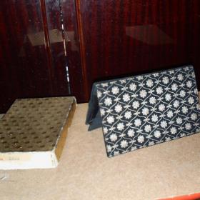 Черная бархатная сумочка-клатч, 50-60-е годы прошлого века. 