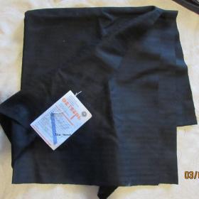 Ткань костюмная чёрная 72 см  шерсть СССР