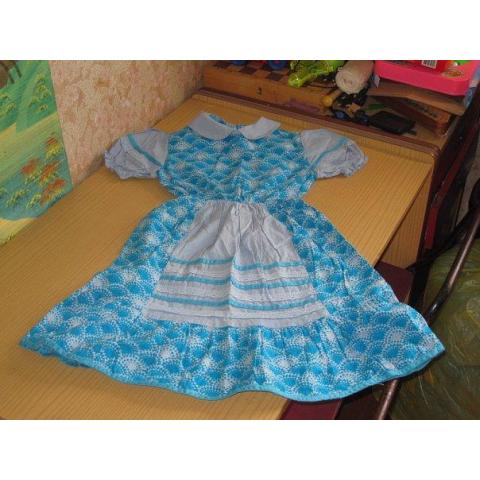 Детское х/б ( ситец) летнее платье, 60 - 70-е годы