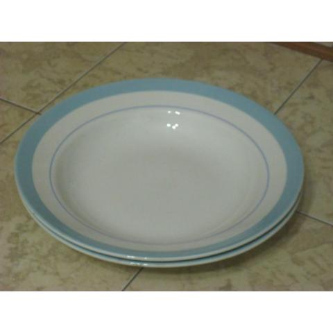 2 больших глубоких тарелки ЗИК,  диаметр - 24 см