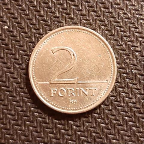 Монета 2 форинта 1993 год Венгрия VF