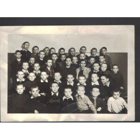 Старая фотография "Ленинградские мальчики" 1947г